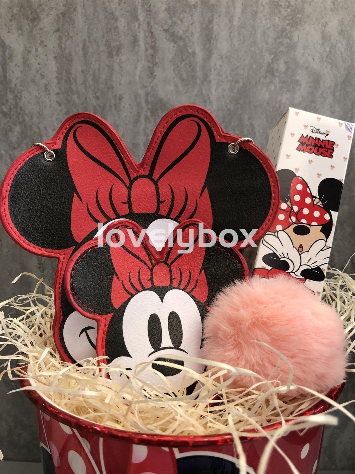 Cubo Minnie Mouse con bolso-regalo personalizado - Imagen 2