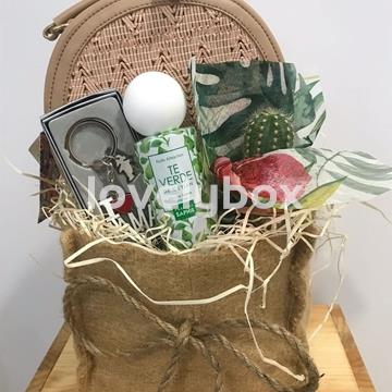 Bolsa macetero yute té verde I Love Mamá- regalo personalizado - Imagen 1