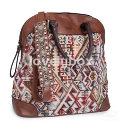 Bolso con tela de tapicería multicolor tantrend. - Imagen 1