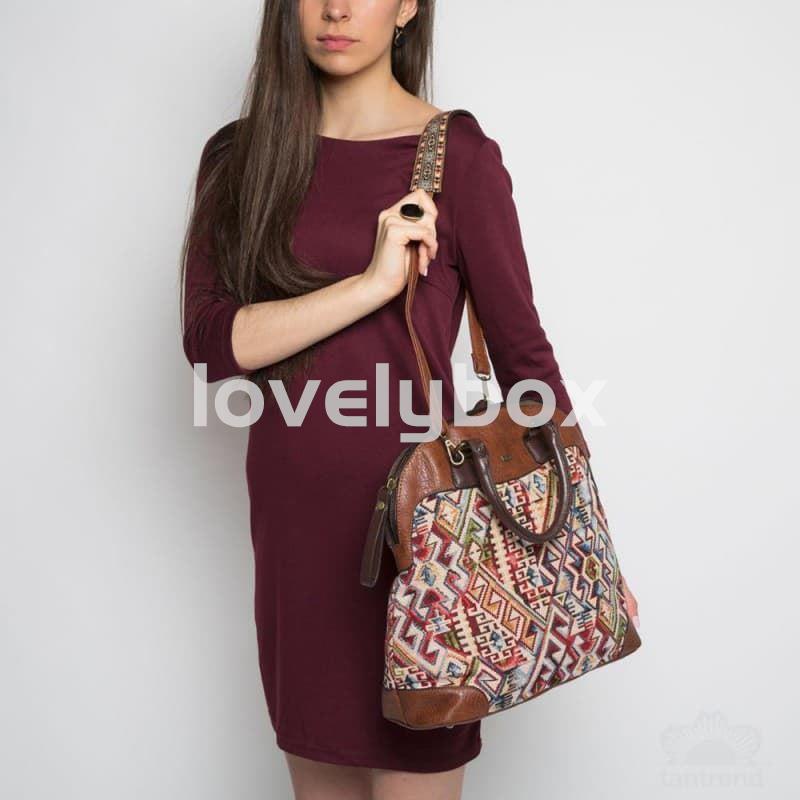 Bolso con tela de tapicería multicolor tantrend. - Imagen 2