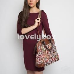 Bolso con tela de tapicería multicolor tantrend. - Imagen 2