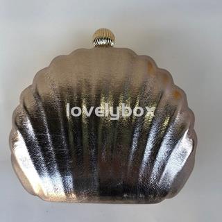 BOLSO CONCHA DORADO PARA FIESTA Y EVENTOS - Imagen 1