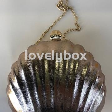 BOLSO CONCHA DORADO PARA FIESTA Y EVENTOS - Imagen 2