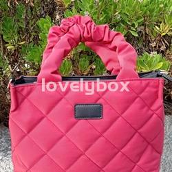 Bolso mano y bandolera DH asa fruncida rojo - Imagen 1