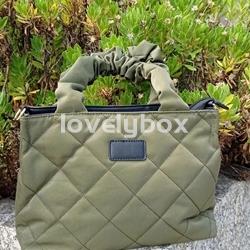 Bolso mano y bandolera DH asa fruncida verde - Imagen 1