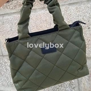 Bolso mano y bandolera DH asa fruncida verde - Imagen 2