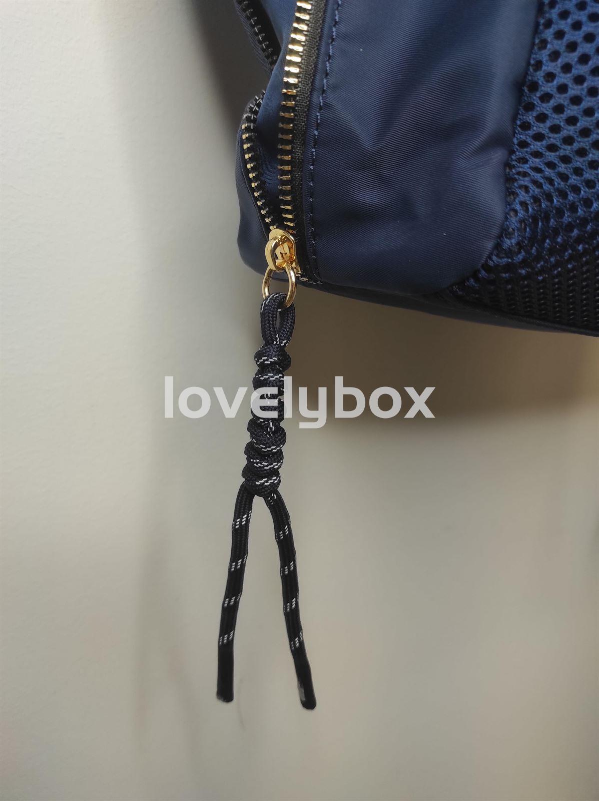 Bolso shopper nylon azul marino - Imagen 3