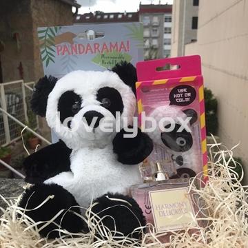 Caja cesta panda amoroso - regalos ideales - Imagen 1