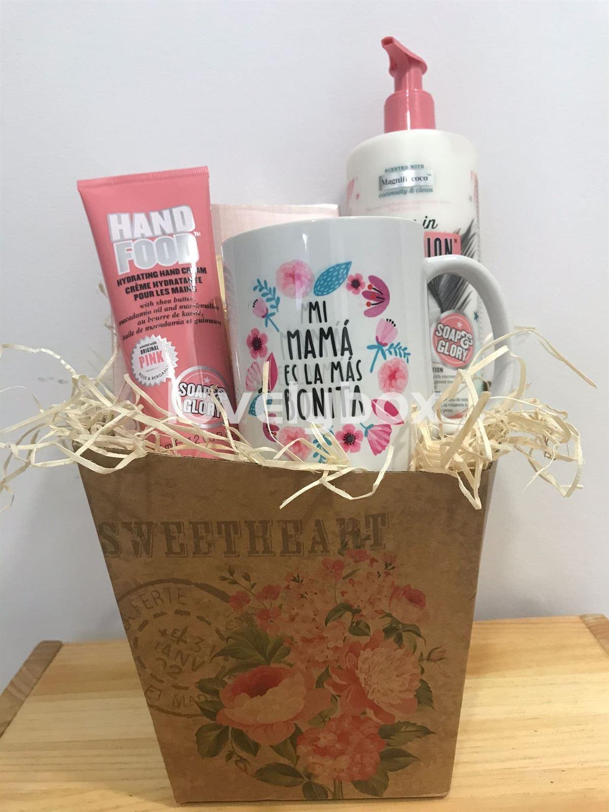 Caja macetero mamá eres la más bonita soap & glory - regalo personalizado - Imagen 1