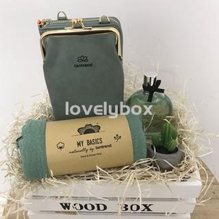 Caja madera con fragancia y porta móvil - regalo personalizado - Imagen 1