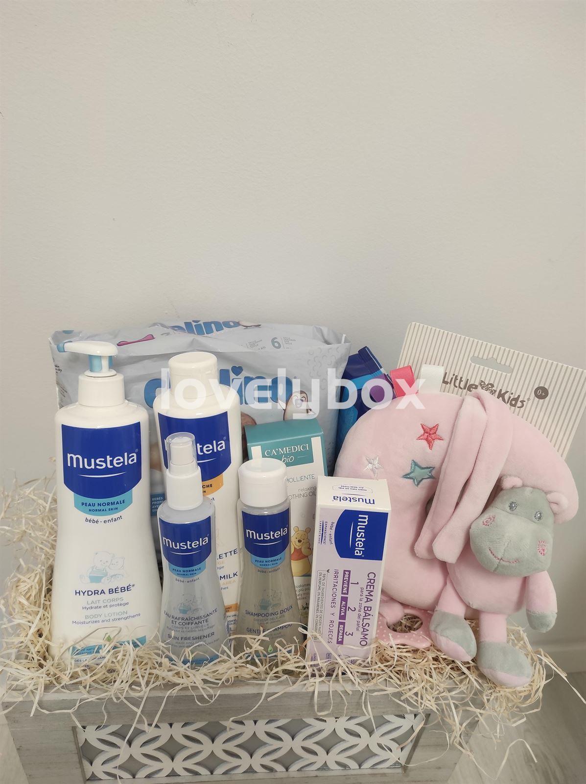 Caja madera de Bebé con Mustela - Imagen 1