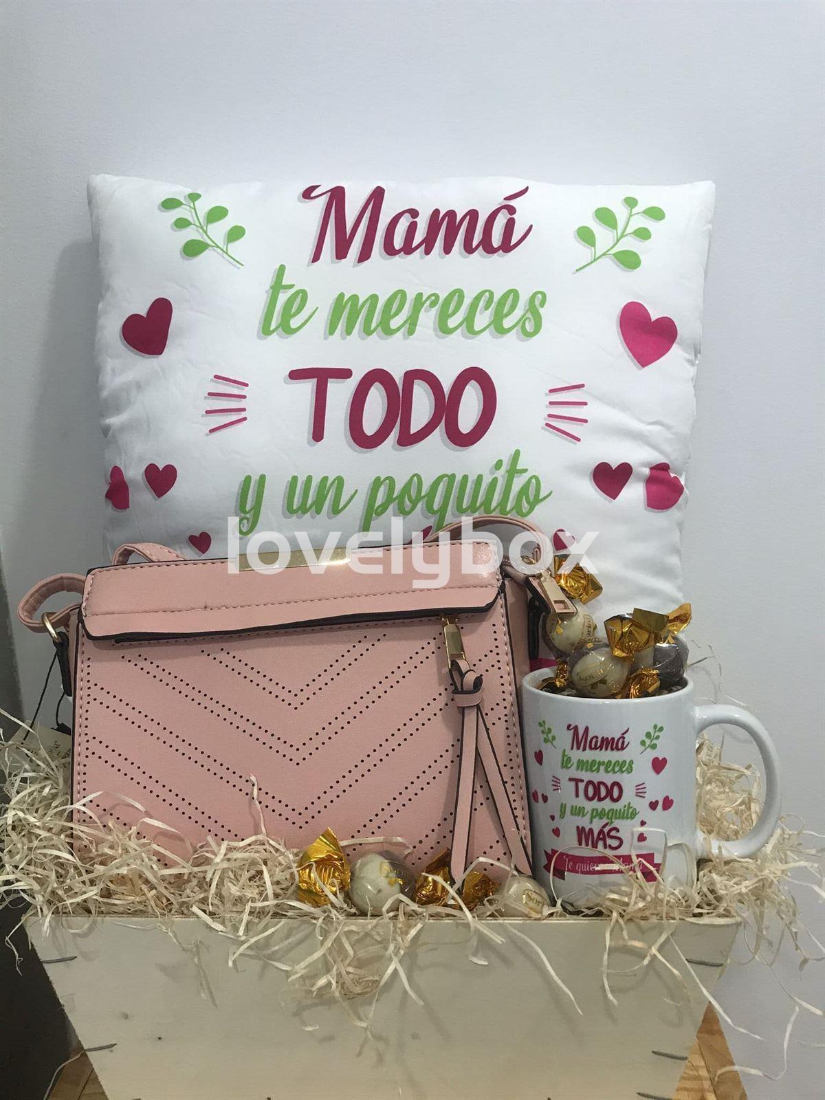 Caja mamá te lo mereces con bolso - regalo personalizado - Imagen 1