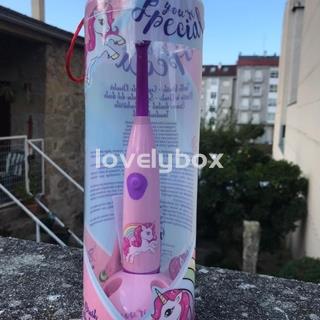 Caja mundo unicornio con cepillo de dientes -regalo personalizado - Imagen 2