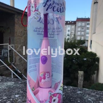 Caja mundo unicornio con cepillo de dientes -regalo personalizado - Imagen 2