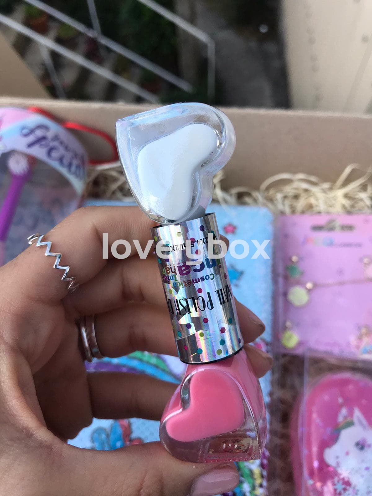 Caja mundo unicornio con cepillo de dientes -regalo personalizado - Imagen 3