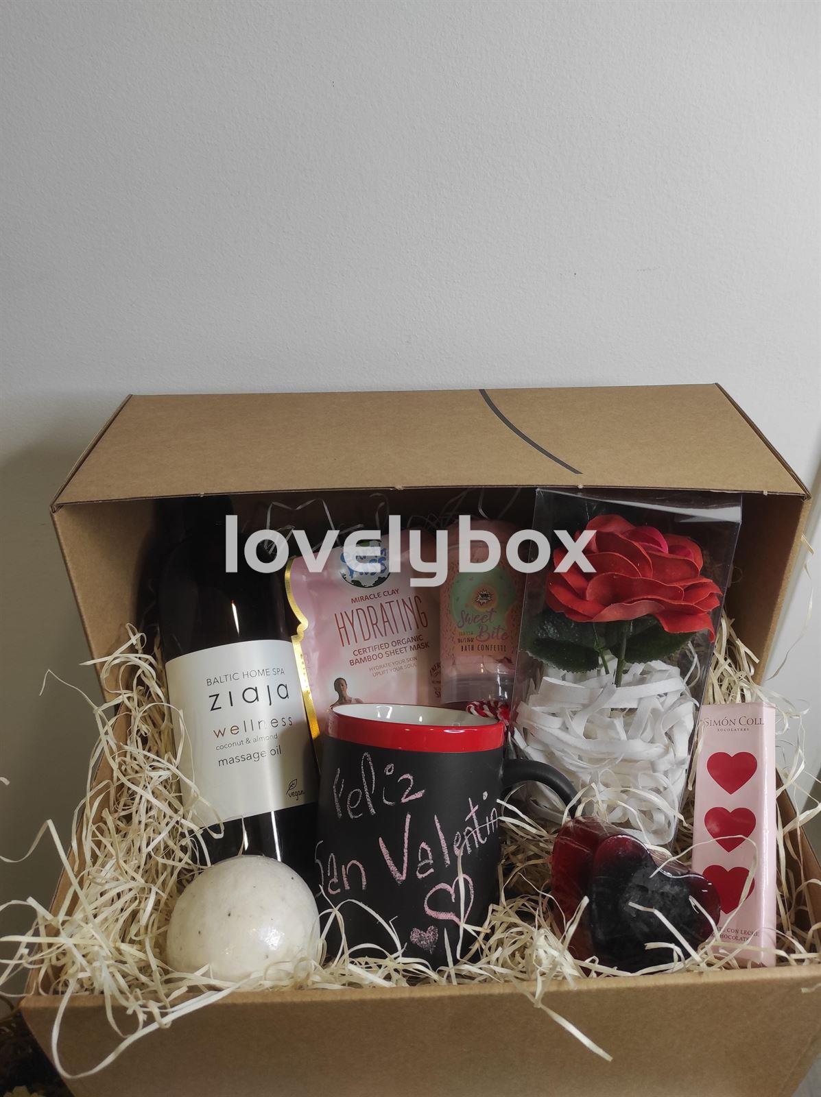 Caja San Valentín taza pizarra- regalo personalizado - Imagen 1