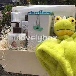 Cesta caja bebé La ranita- regalo personalizado - Imagen 1