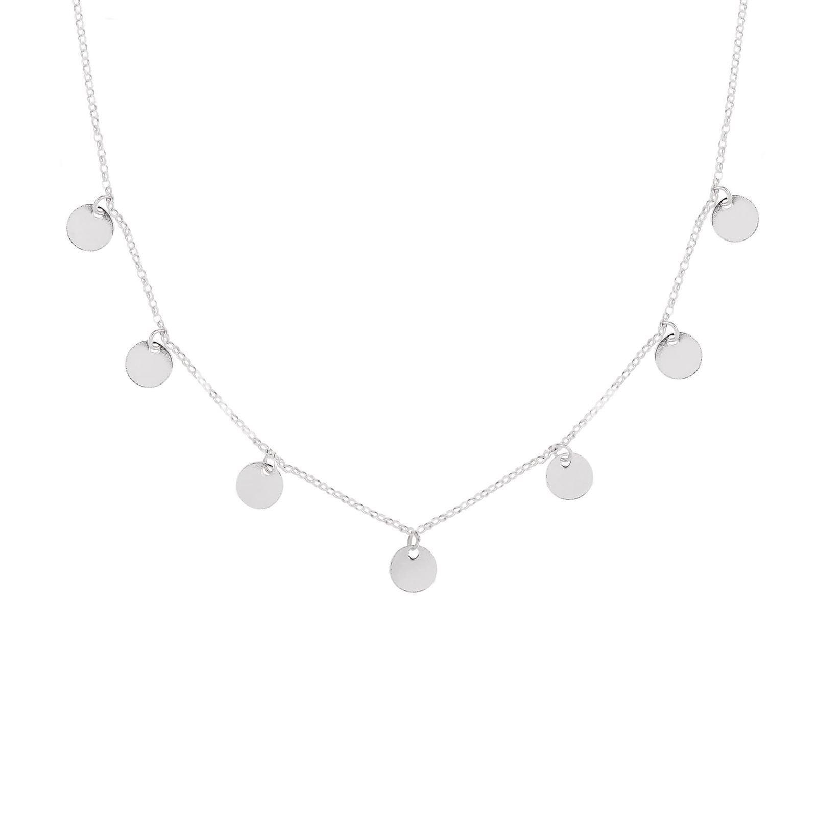 Collar mini moons Silver diez - Imagen 1