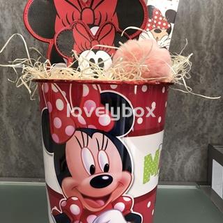 Cubo Minnie Mouse con bolso-regalo personalizado - Imagen 1
