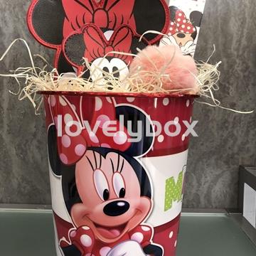 Cubo Minnie Mouse con bolso-regalo personalizado - Imagen 1