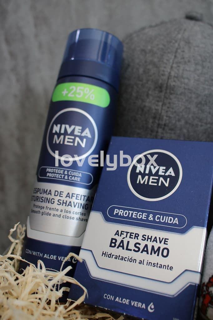 Cubo Nivea Men con colonia, calcetines y gorra - cubo personalizado - Imagen 3