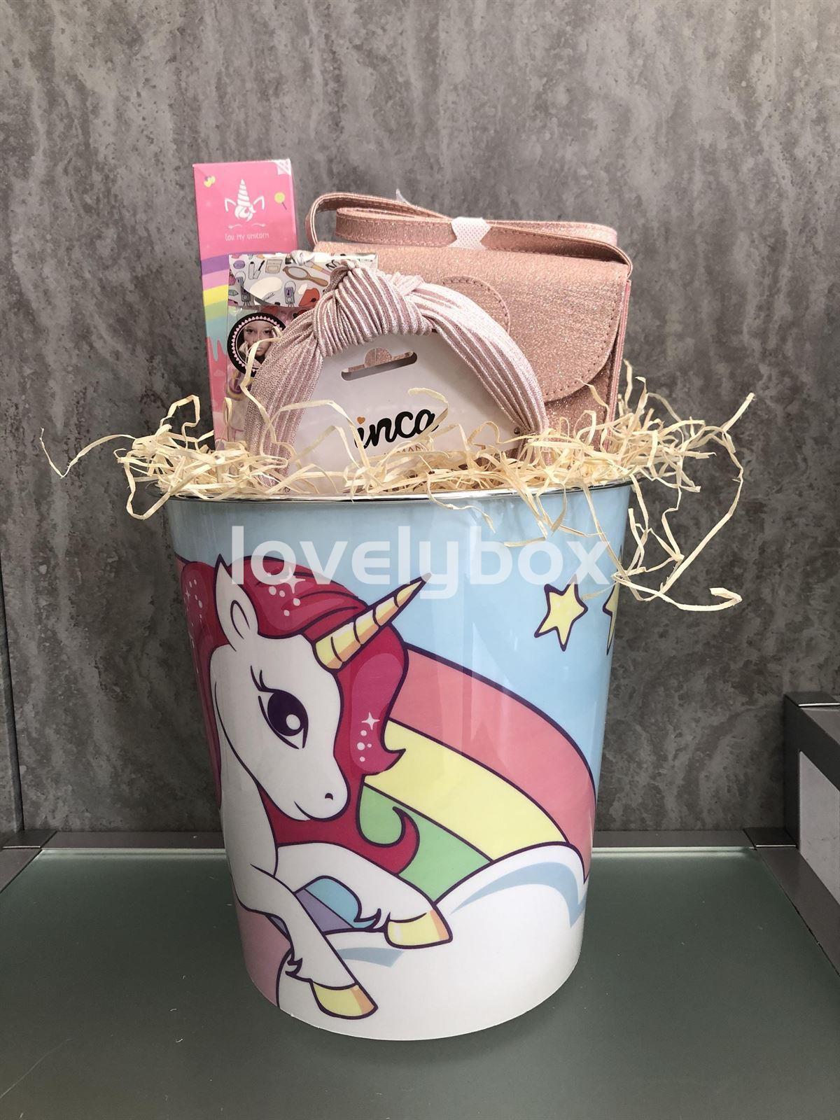 Cubo Unicornio Arco-Iris- regalo personalizado - Imagen 1