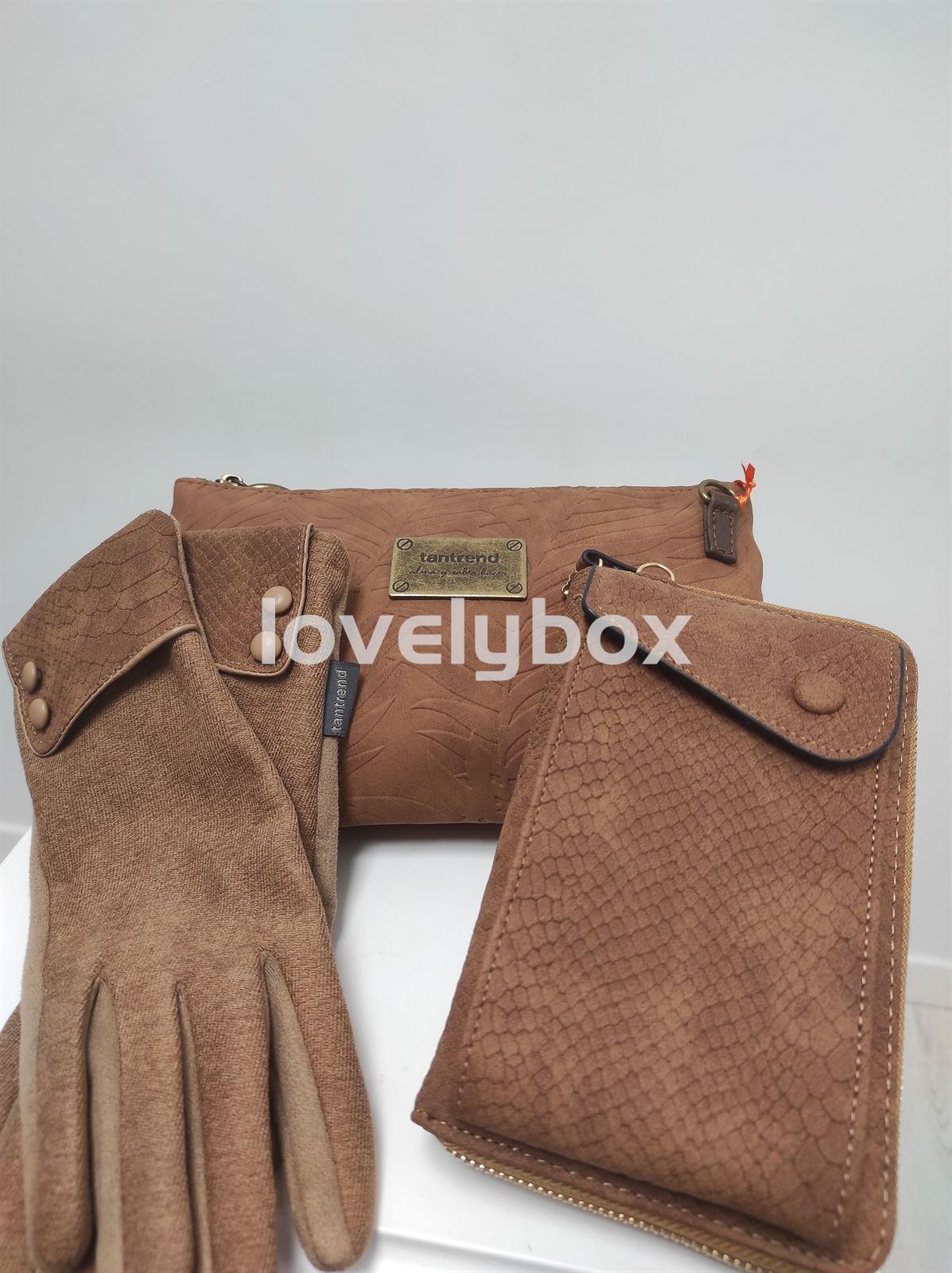 Guantes, cartera-portamovil y bolso - Imagen 1