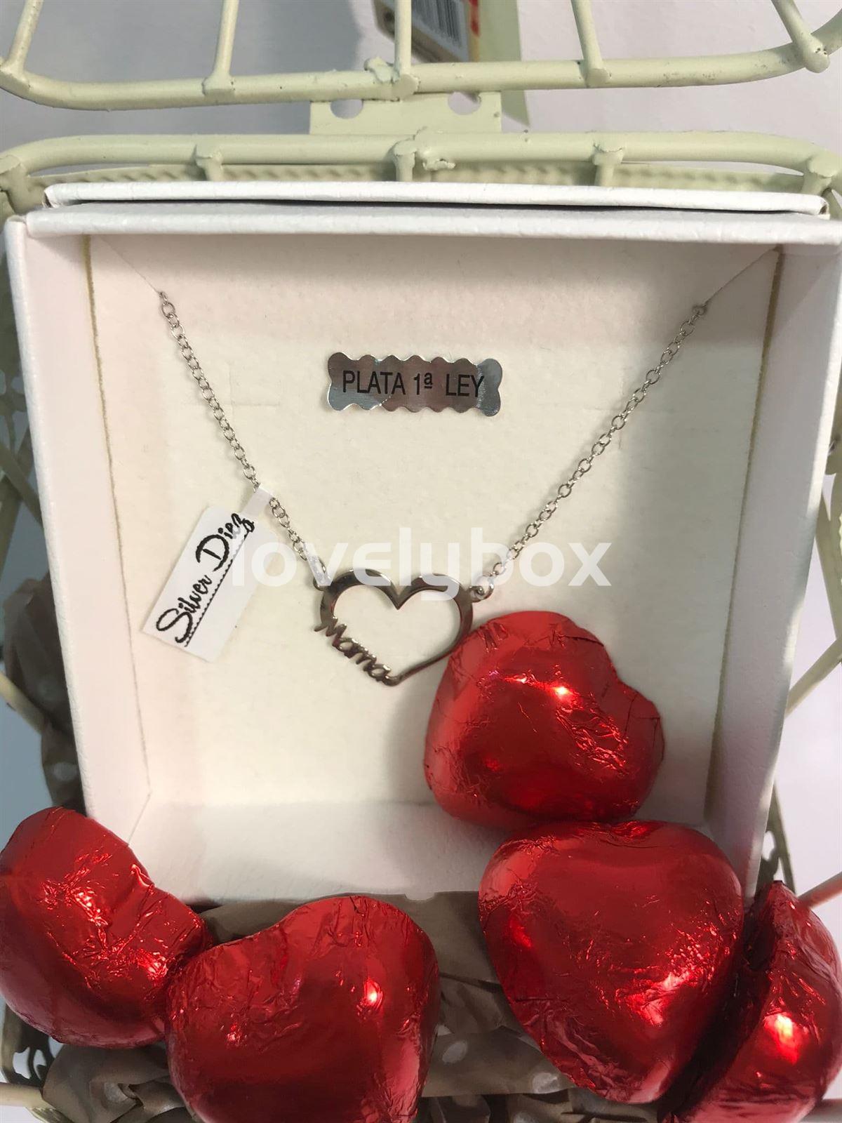 Jaula con gargantilla de Plata para mamá - regalo personalizado - Imagen 3