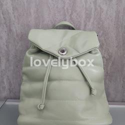 MOCHILA VERDE PASTEL ACOLCHADA - Imagen 2