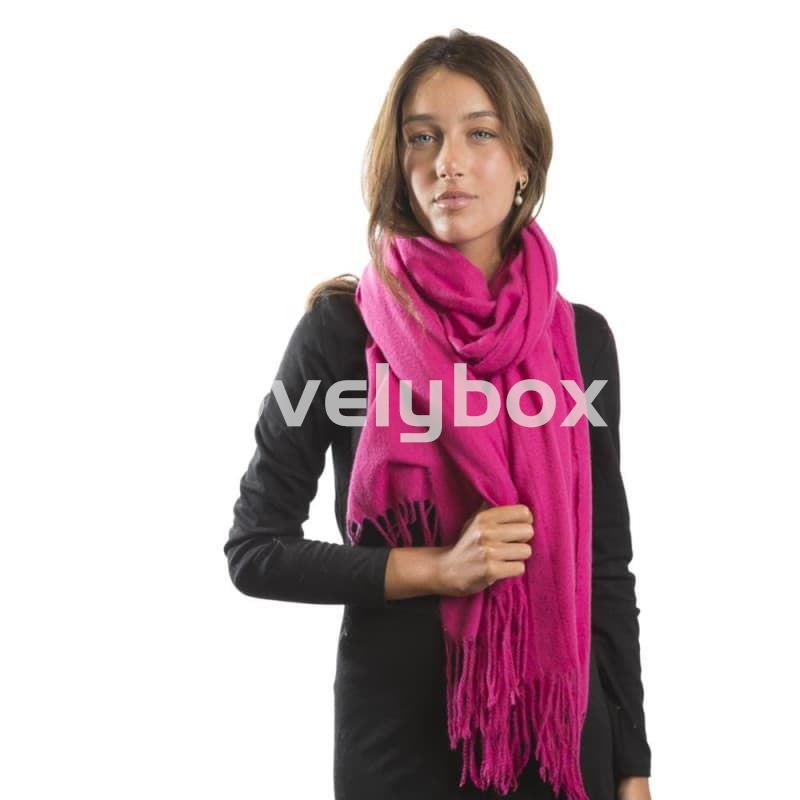 Pashmina rectangular lisa - Imagen 1