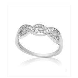 Sortija circonitas plata silver diez - Imagen 1